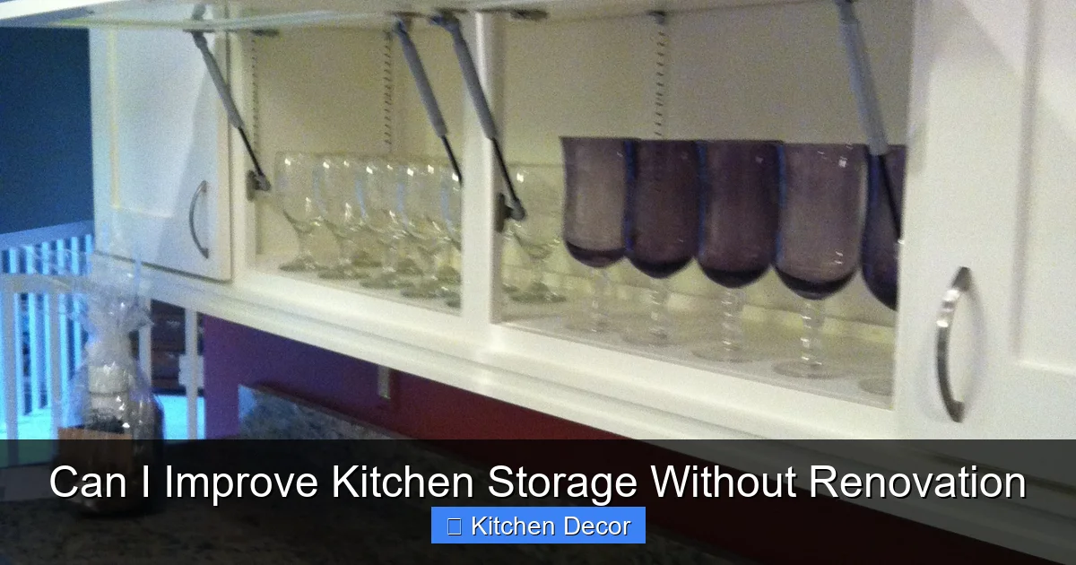 Can I Improve Kitchen Storage Without Renovation
