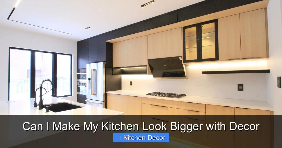 Can I Make My Kitchen Look Bigger with Decor