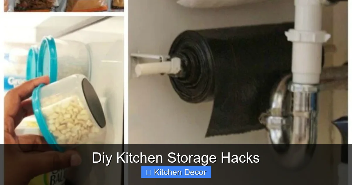 Diy Kitchen Storage Hacks