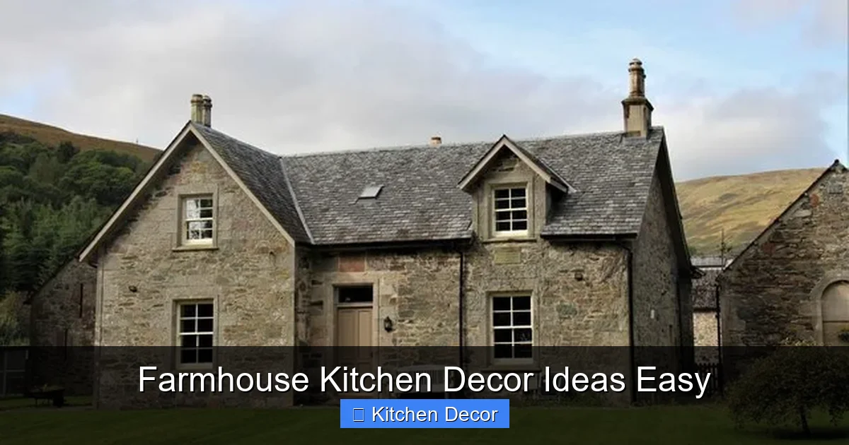 Farmhouse Kitchen Decor Ideas Easy