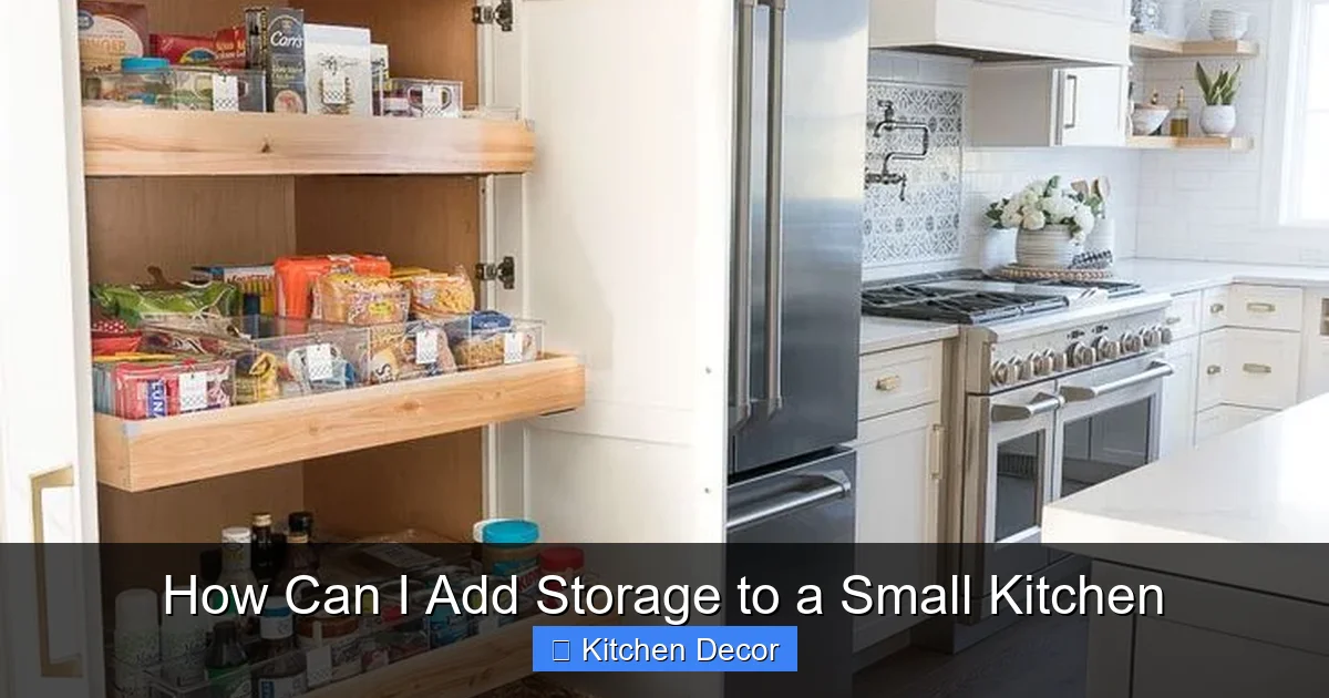 How Can I Add Storage to a Small Kitchen