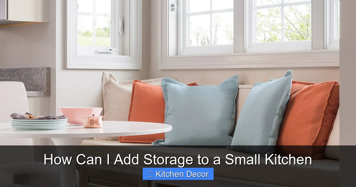 How Can I Add Storage to a Small Kitchen