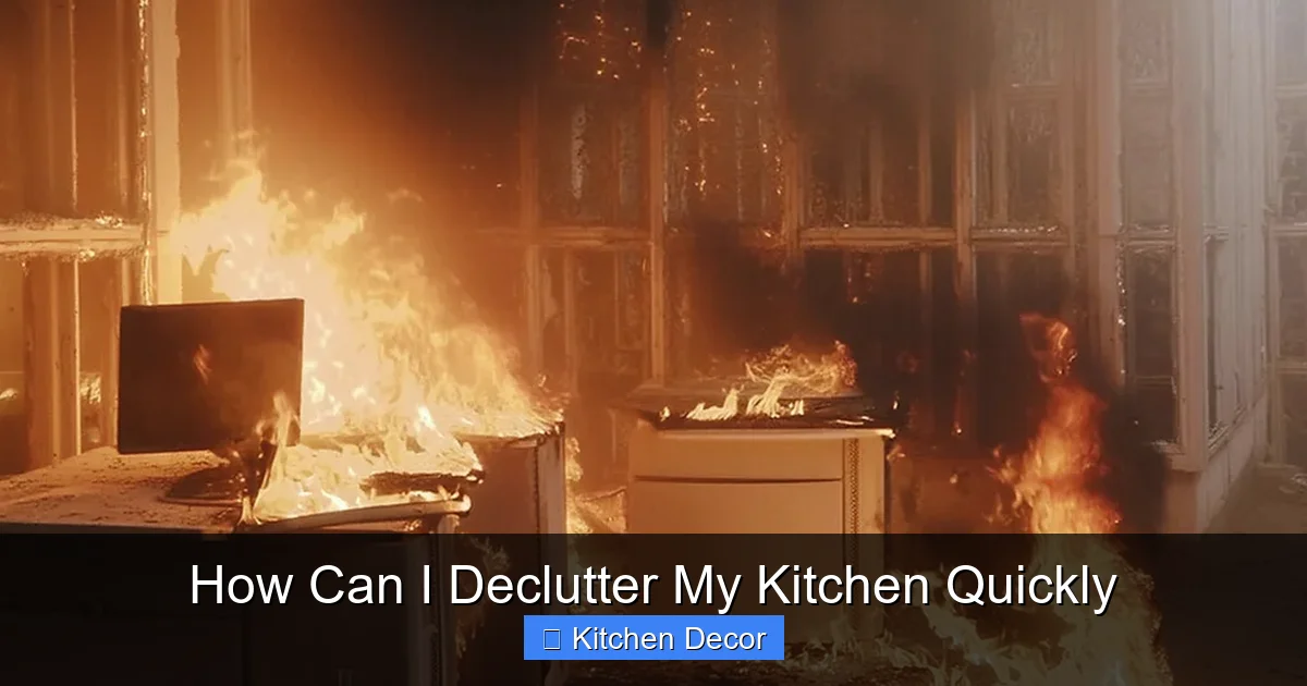How Can I Declutter My Kitchen Quickly