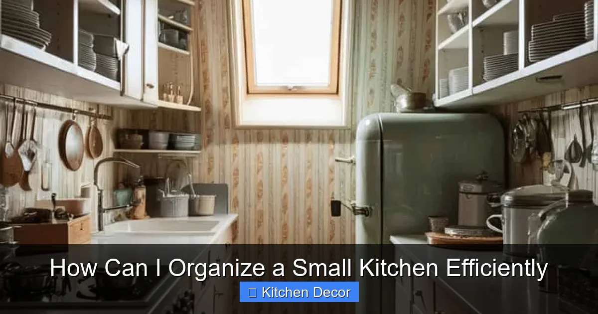 How Can I Organize a Small Kitchen Efficiently
