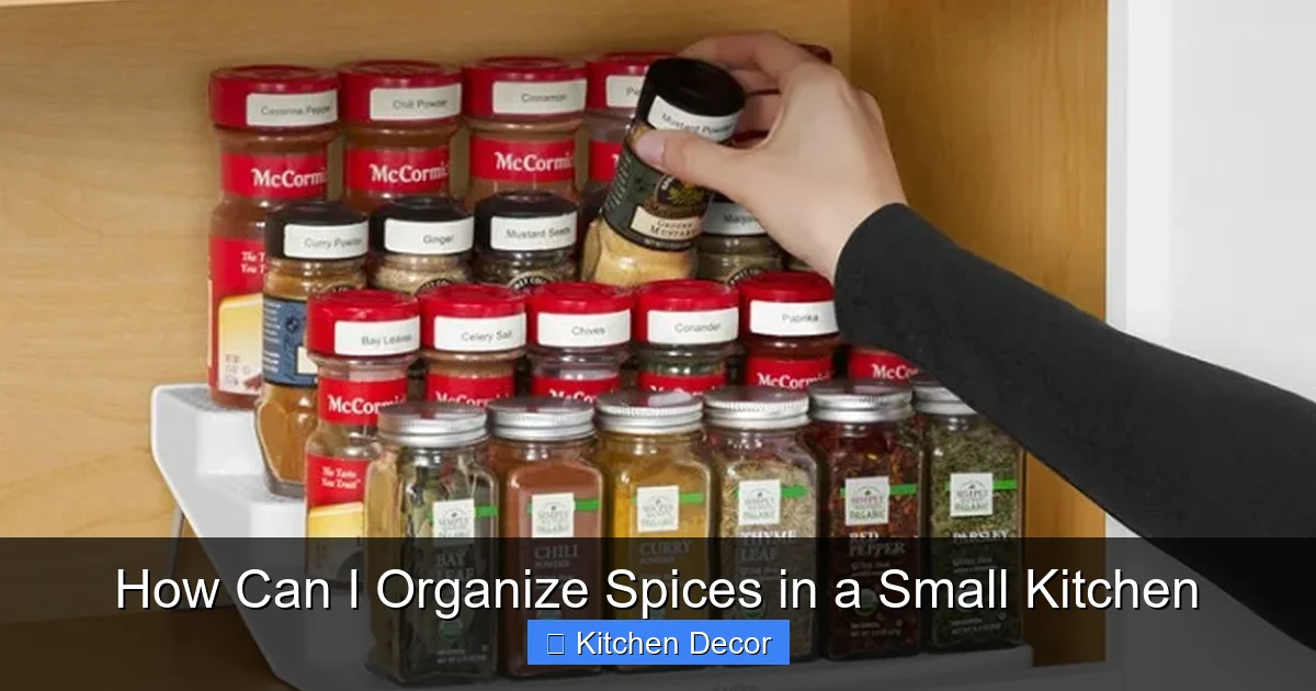 How Can I Organize Spices in a Small Kitchen