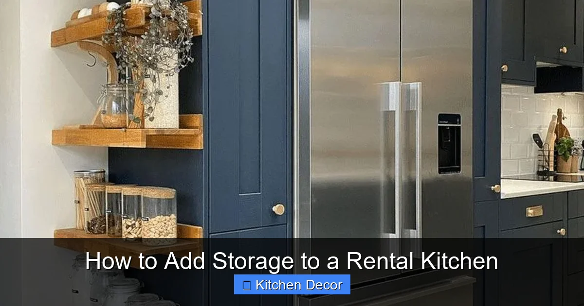 How to Add Storage to a Rental Kitchen