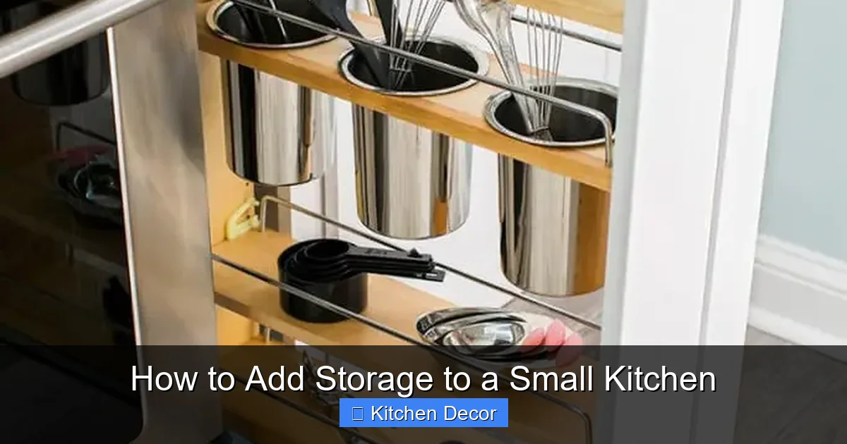 How to Add Storage to a Small Kitchen