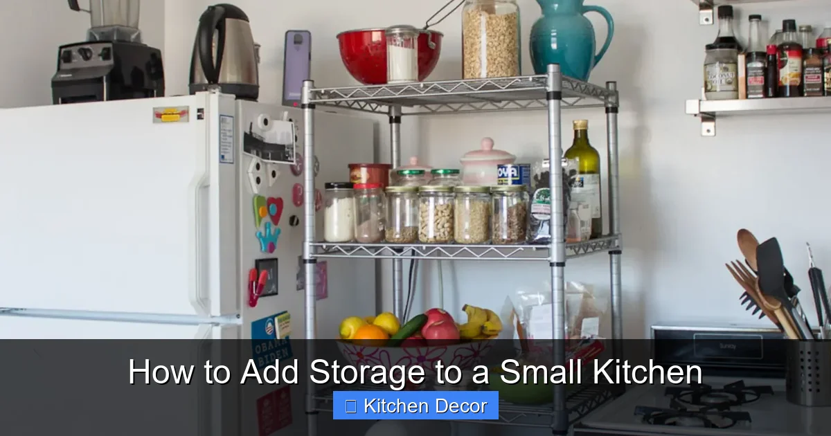 How to Add Storage to a Small Kitchen