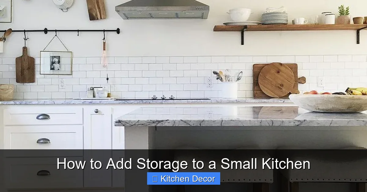How to Add Storage to a Small Kitchen