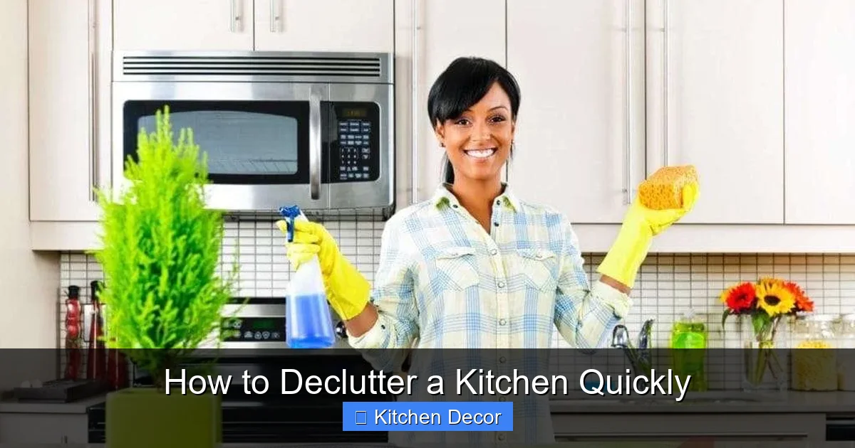 How to Declutter a Kitchen Quickly