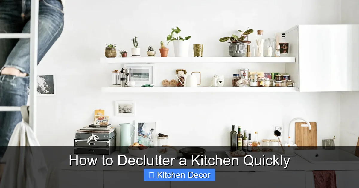 How to Declutter a Kitchen Quickly