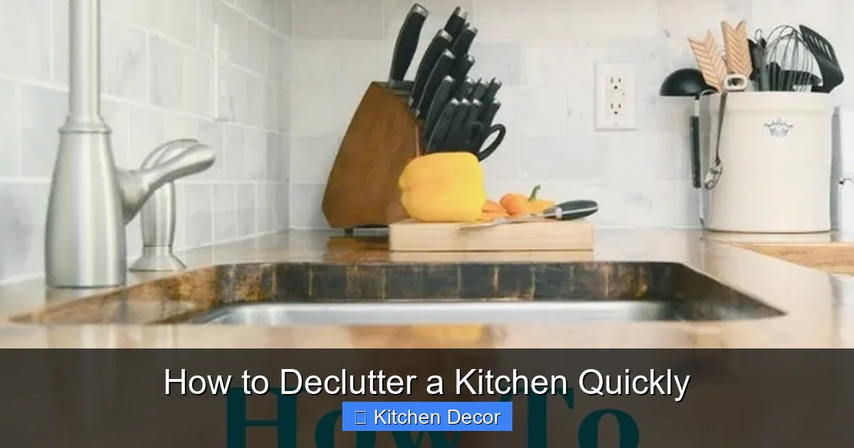 How to Declutter a Kitchen Quickly