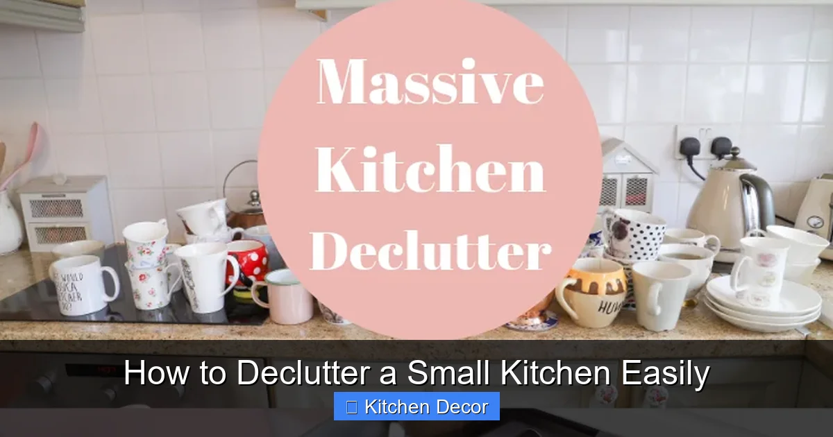 How to Declutter a Small Kitchen Easily