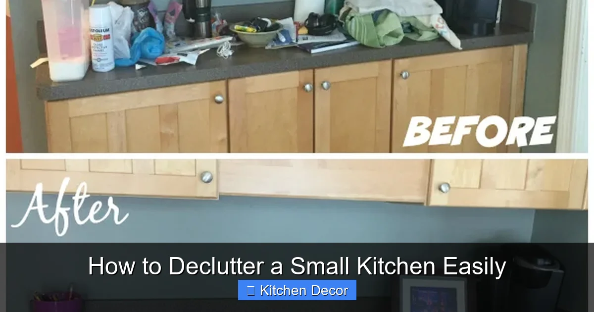 How to Declutter a Small Kitchen Easily