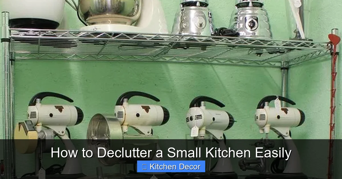 How to Declutter a Small Kitchen Easily