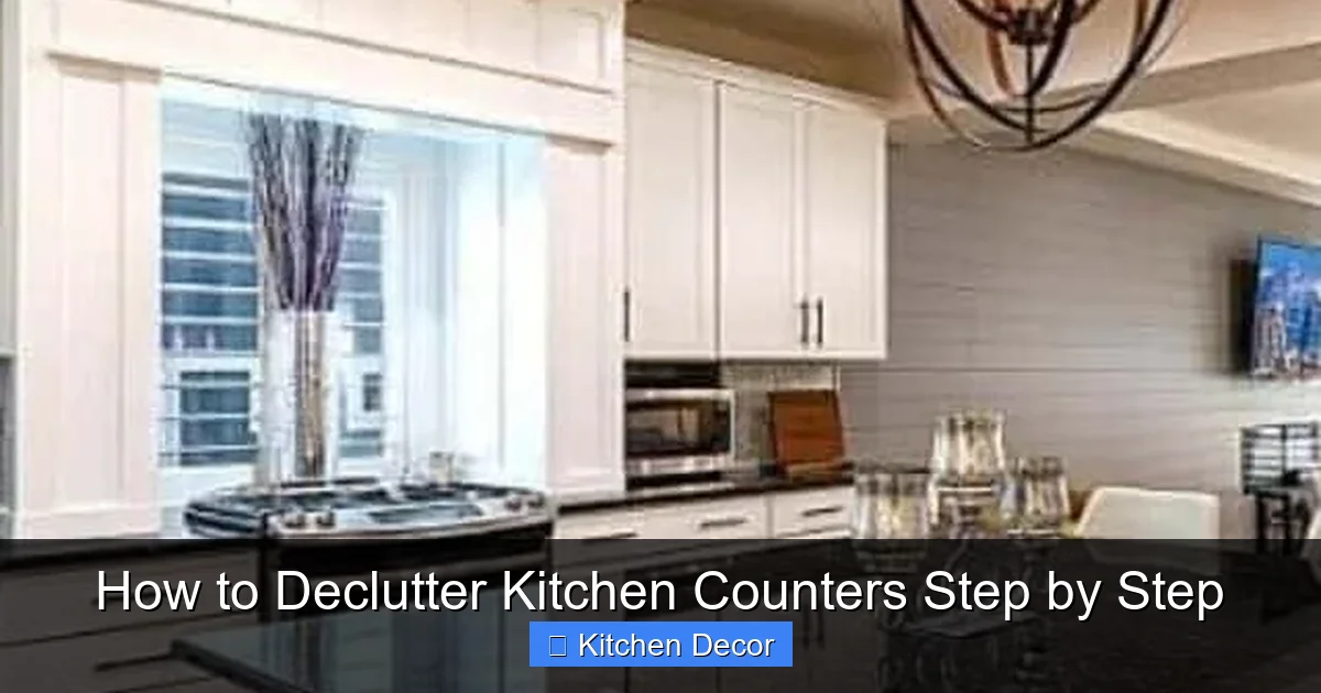 How to Declutter Kitchen Counters Step by Step
