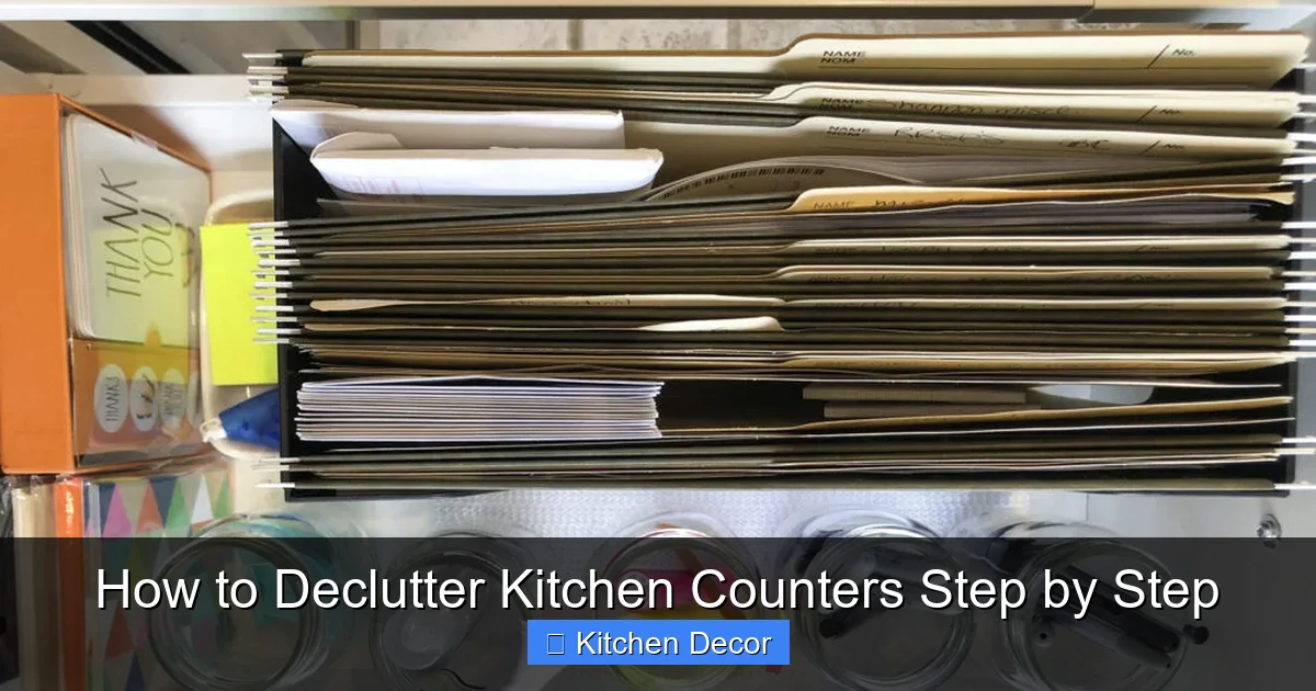 How to Declutter Kitchen Counters Step by Step