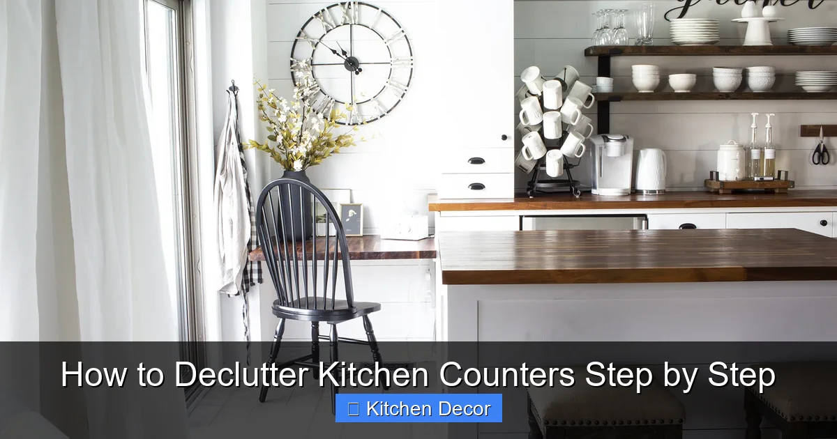 How to Declutter Kitchen Counters Step by Step