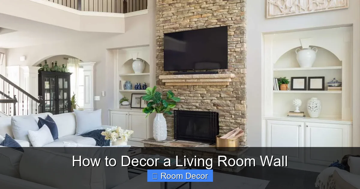 How to Decor a Living Room Wall