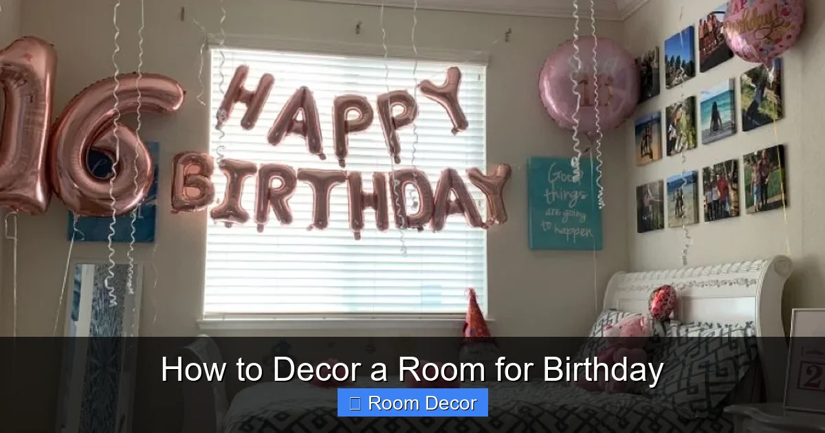 How to Decor a Room for Birthday