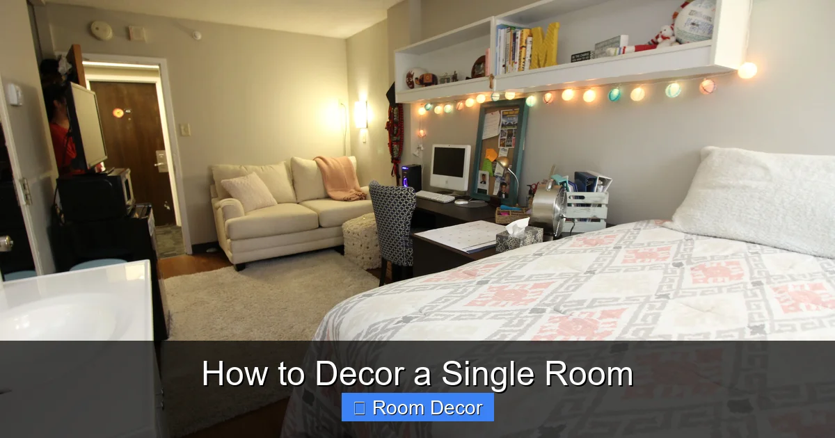 How to Decor a Single Room