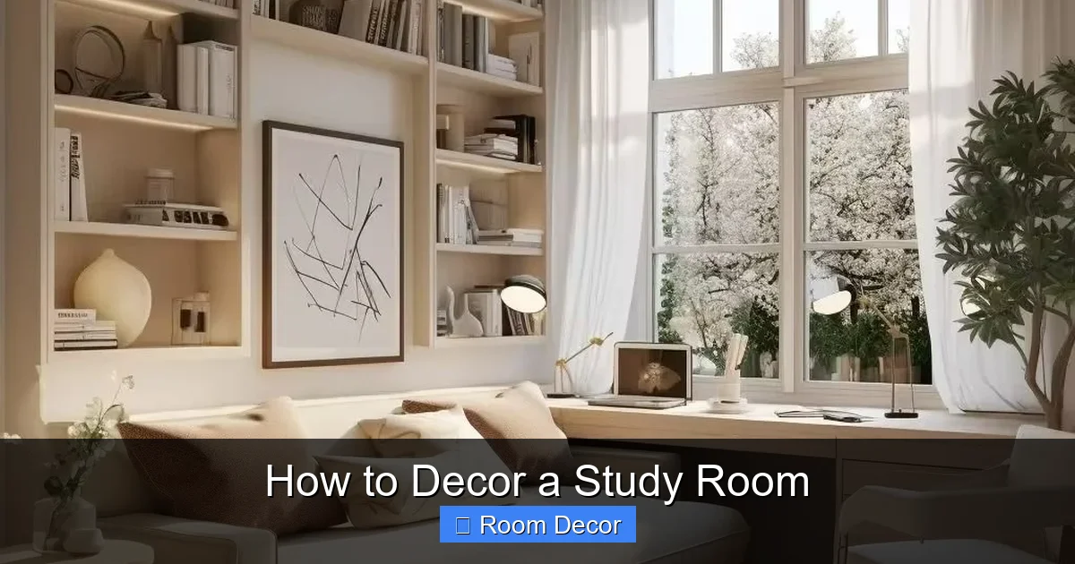 How to Decor a Study Room
