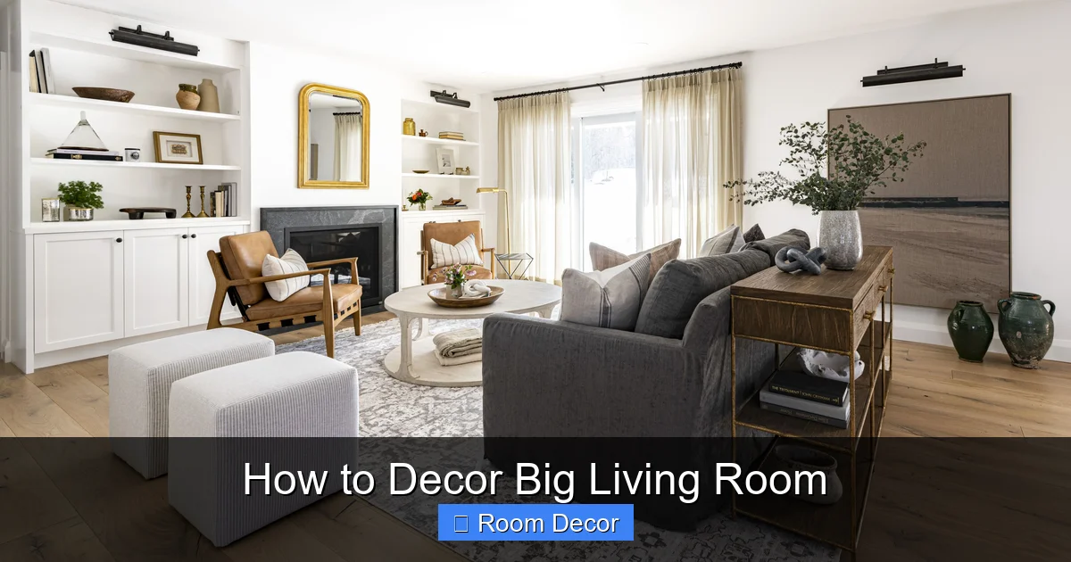 How to Decor Big Living Room