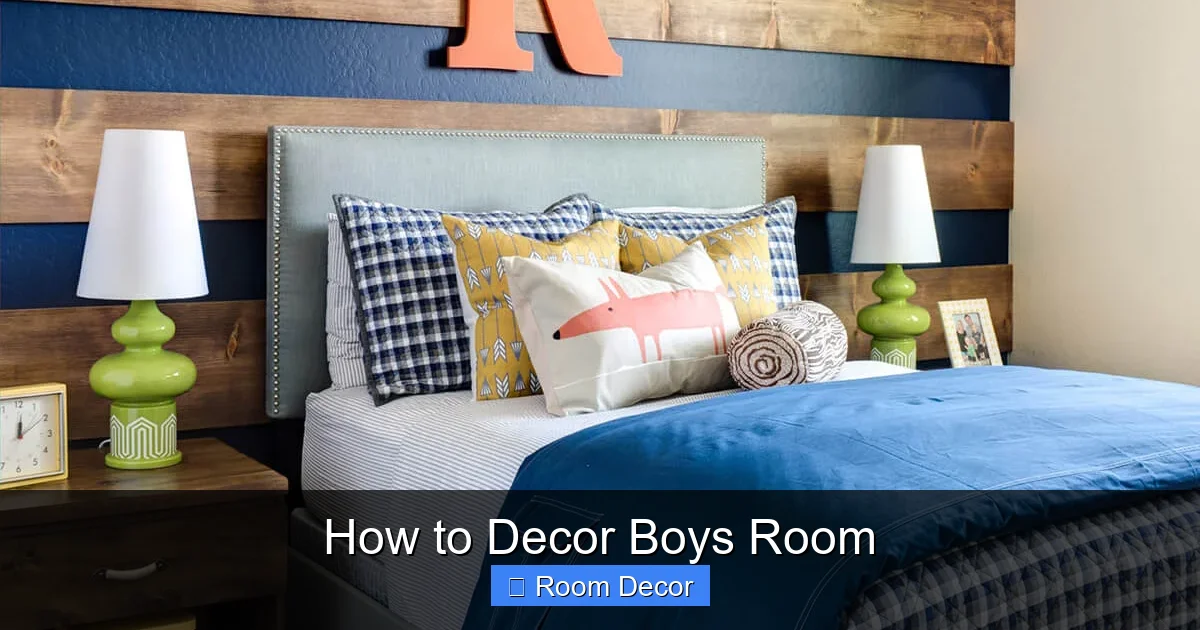 How to Decor Boys Room