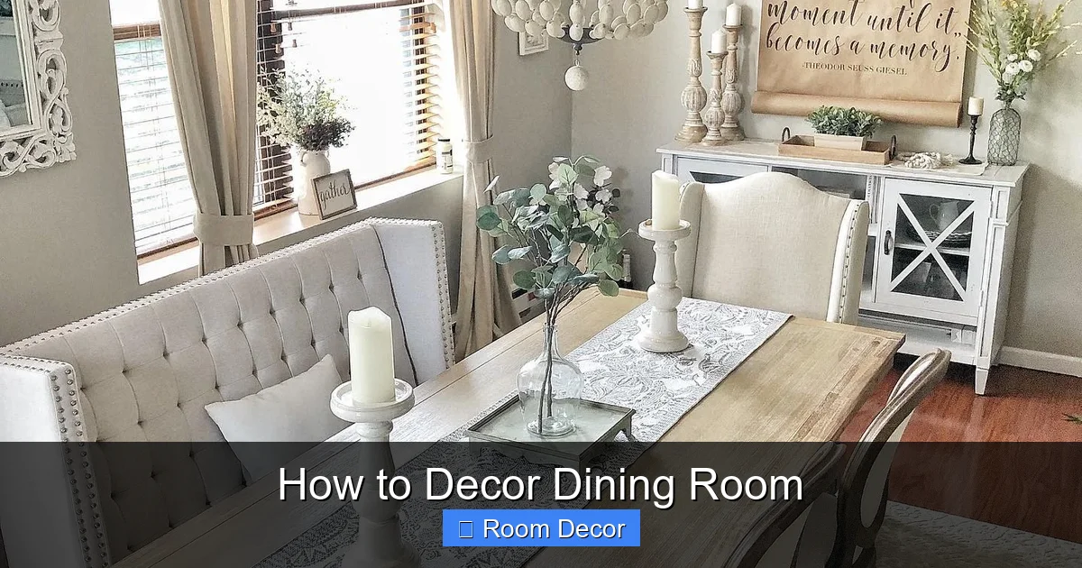 How to Decor Dining Room