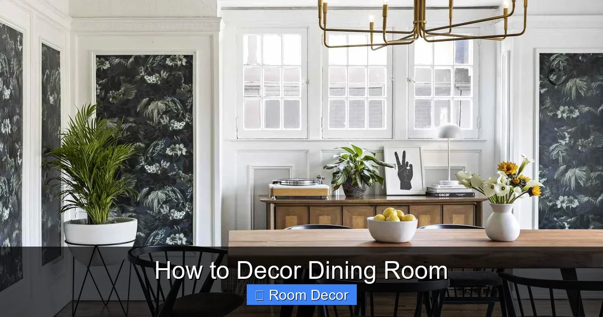 How to Decor Dining Room