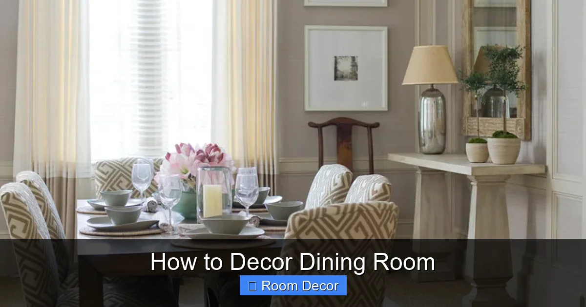 How to Decor Dining Room