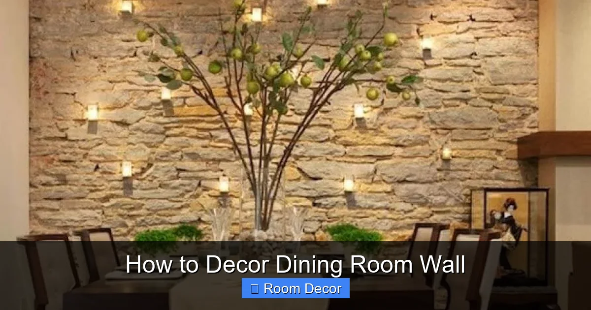 How to Decor Dining Room Wall