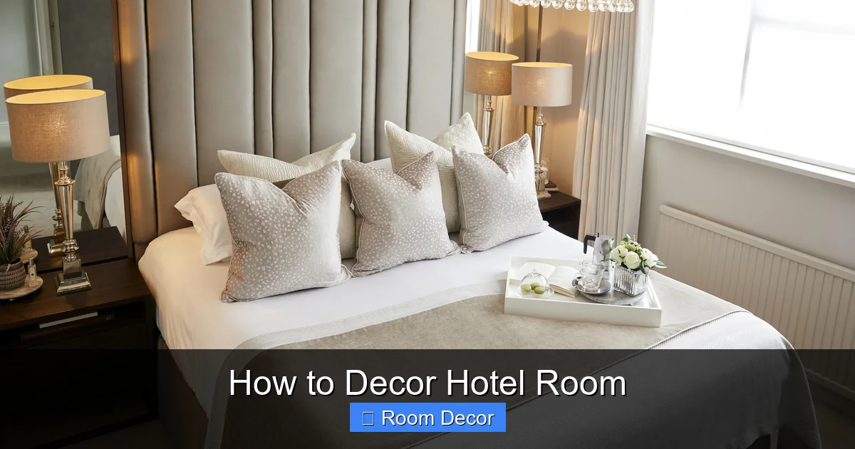 How to Decor Hotel Room