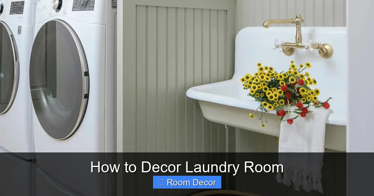 How to Decor Laundry Room