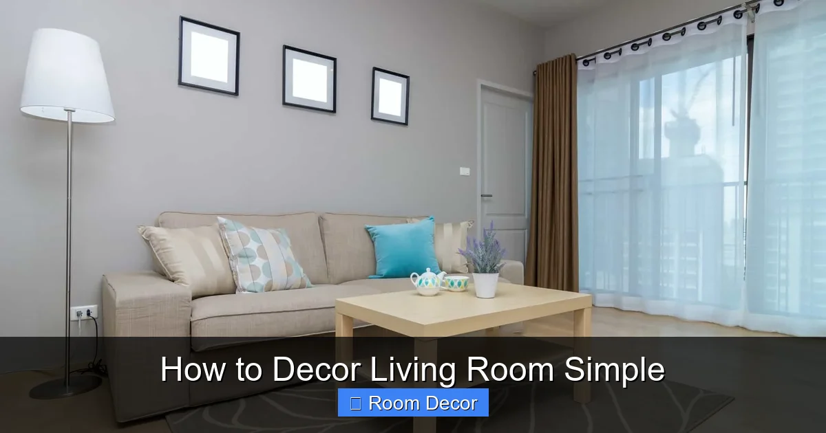 How to Decor Living Room Simple