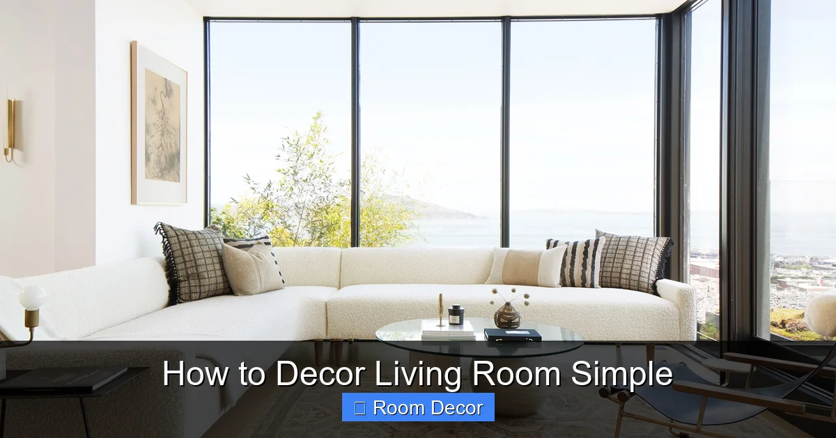 How to Decor Living Room Simple