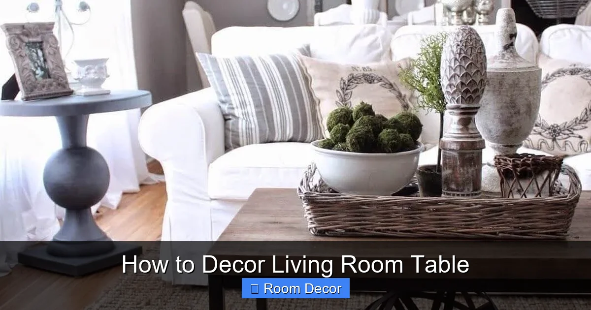 How to Decor Living Room Table