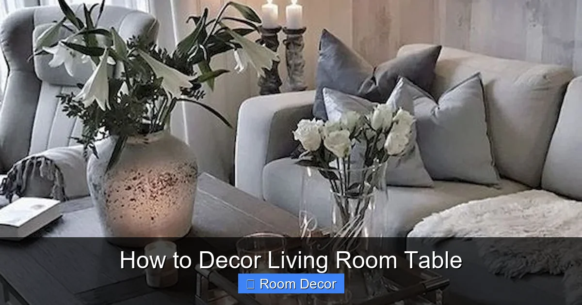 How to Decor Living Room Table