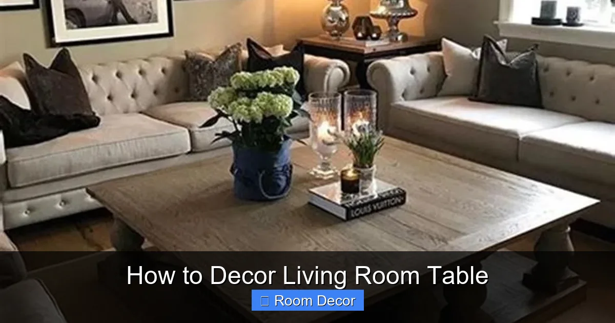 How to Decor Living Room Table