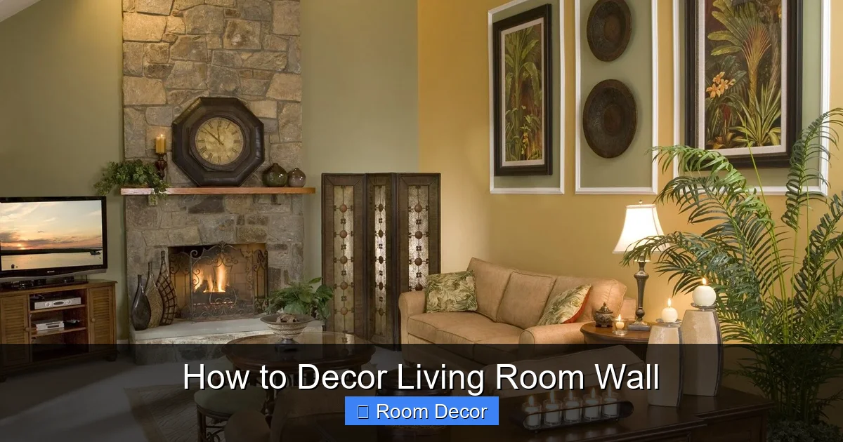 How to Decor Living Room Wall