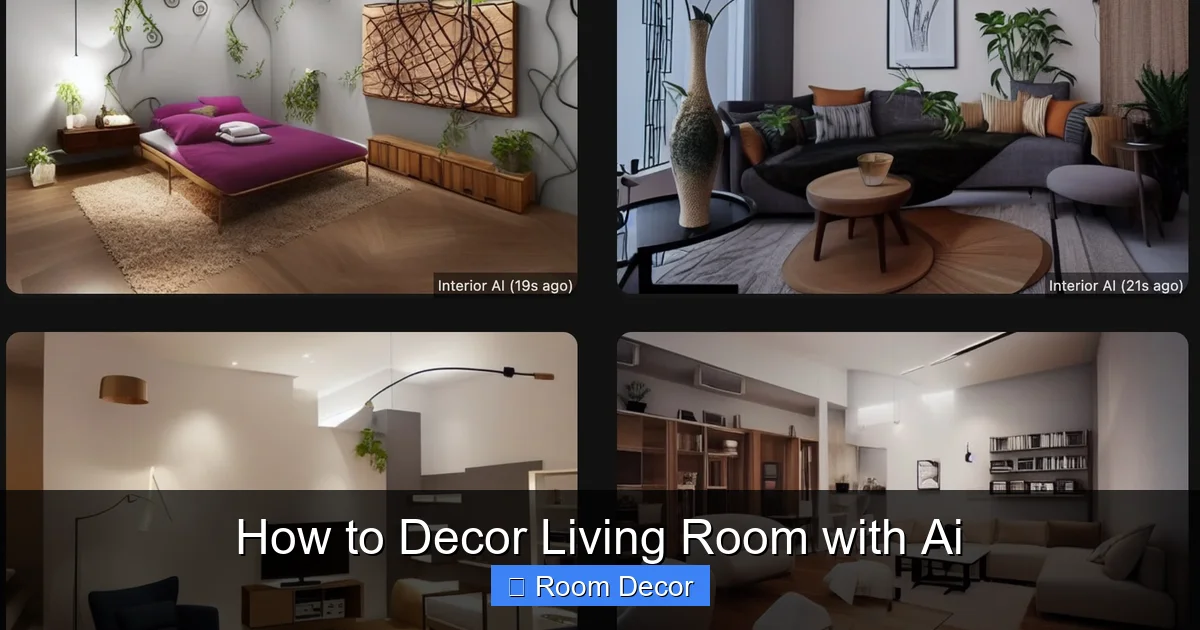 How to Decor Living Room with Ai