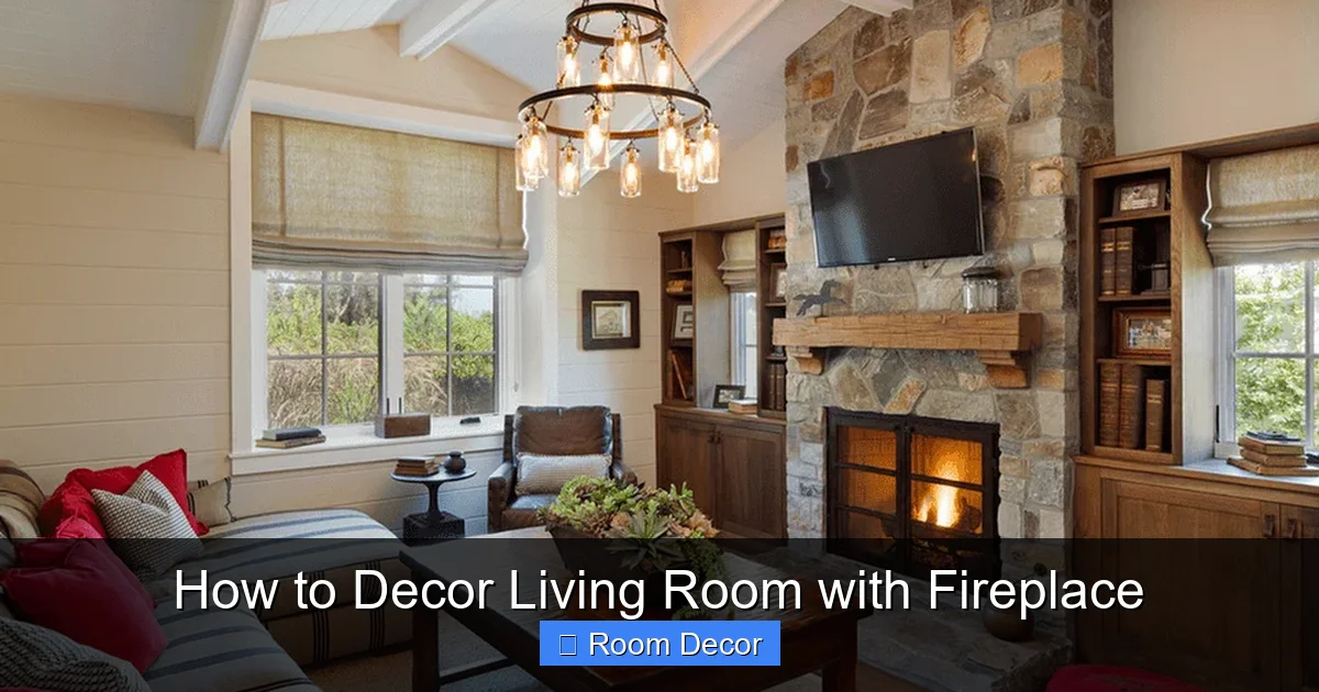 How to Decor Living Room with Fireplace