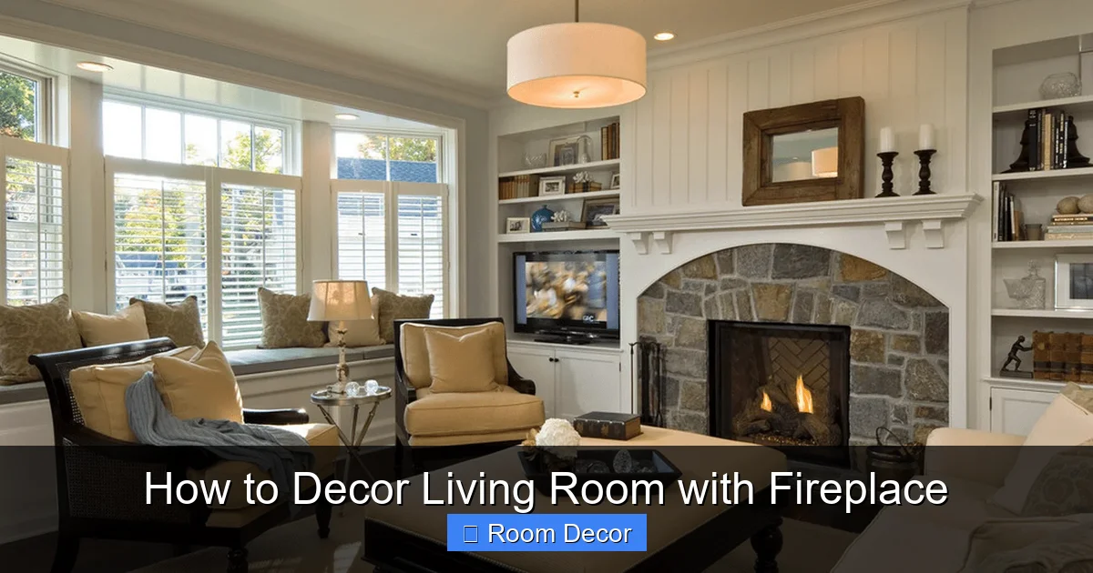 How to Decor Living Room with Fireplace