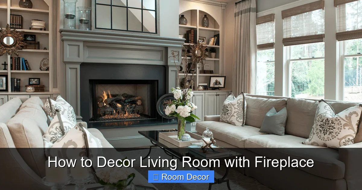 How to Decor Living Room with Fireplace