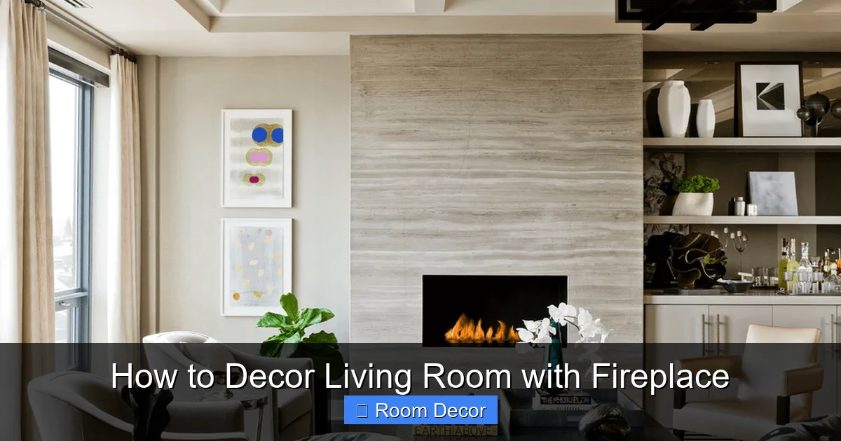 How to Decor Living Room with Fireplace