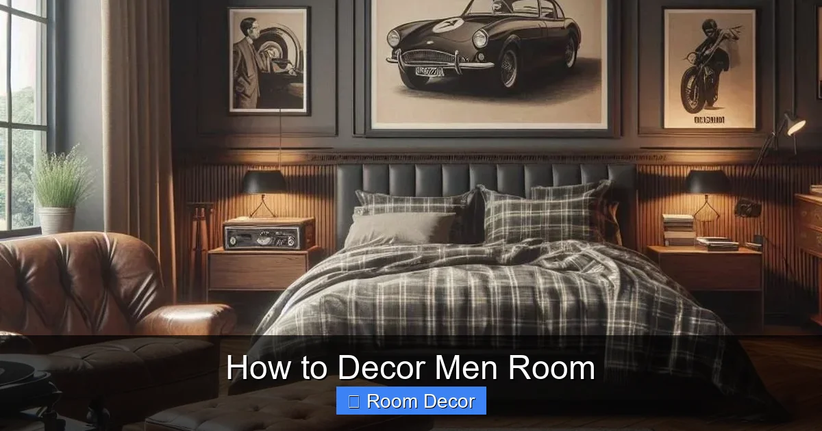 How to Decor Men Room