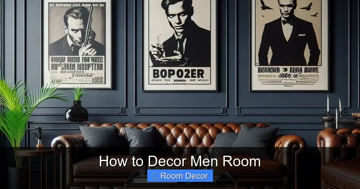 How to Decor Men Room