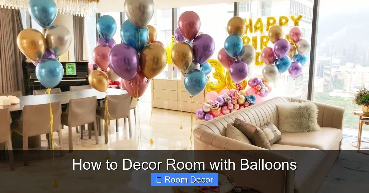 How to Decor Room with Balloons