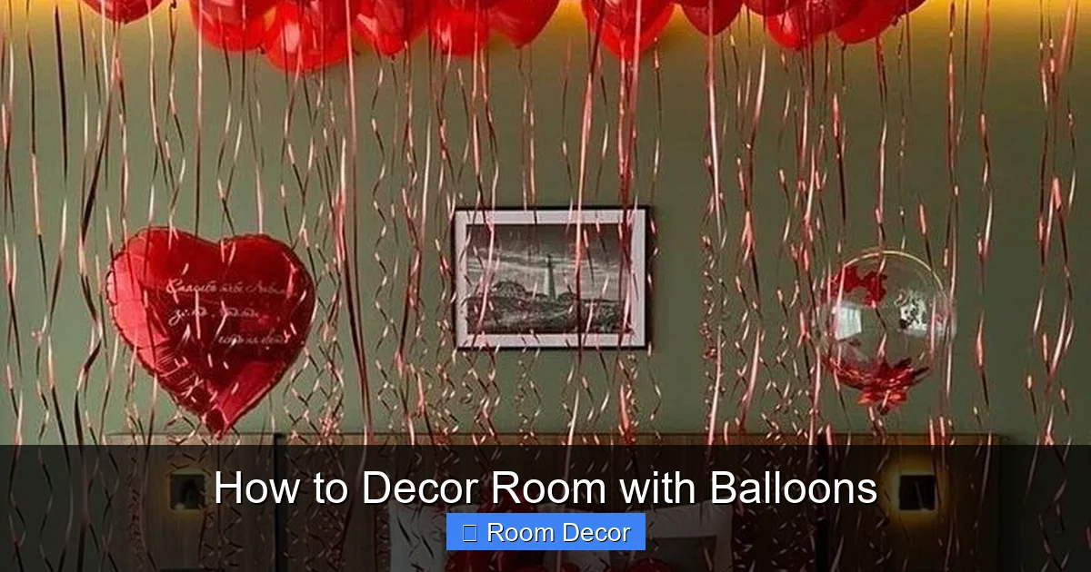 How to Decor Room with Balloons