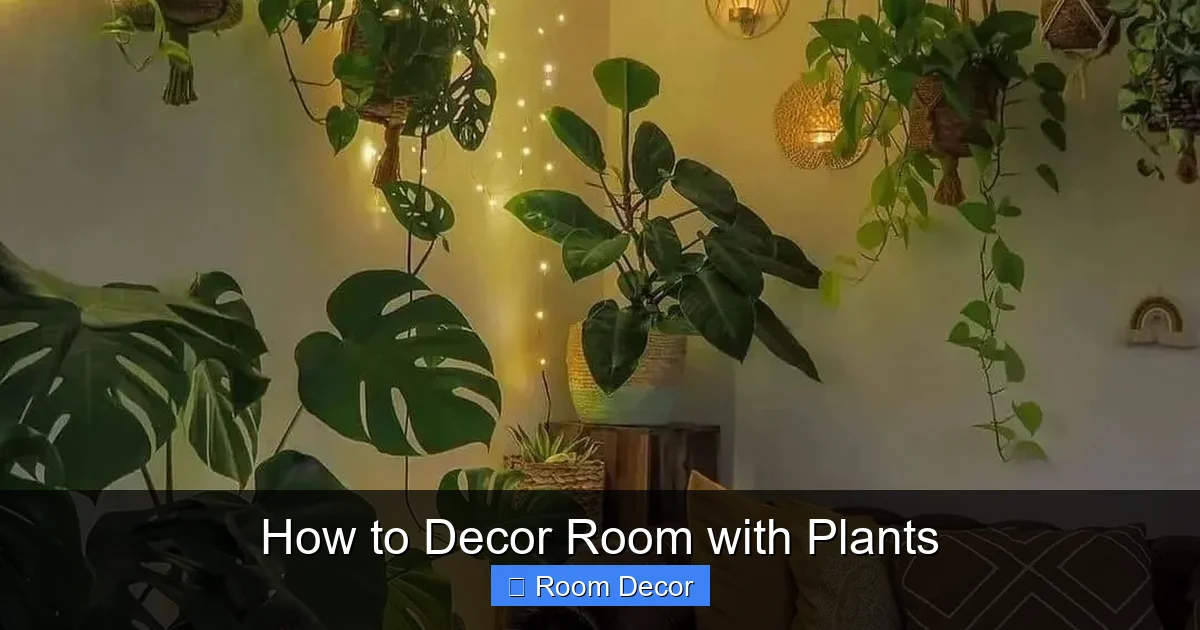 How to Decor Room with Plants